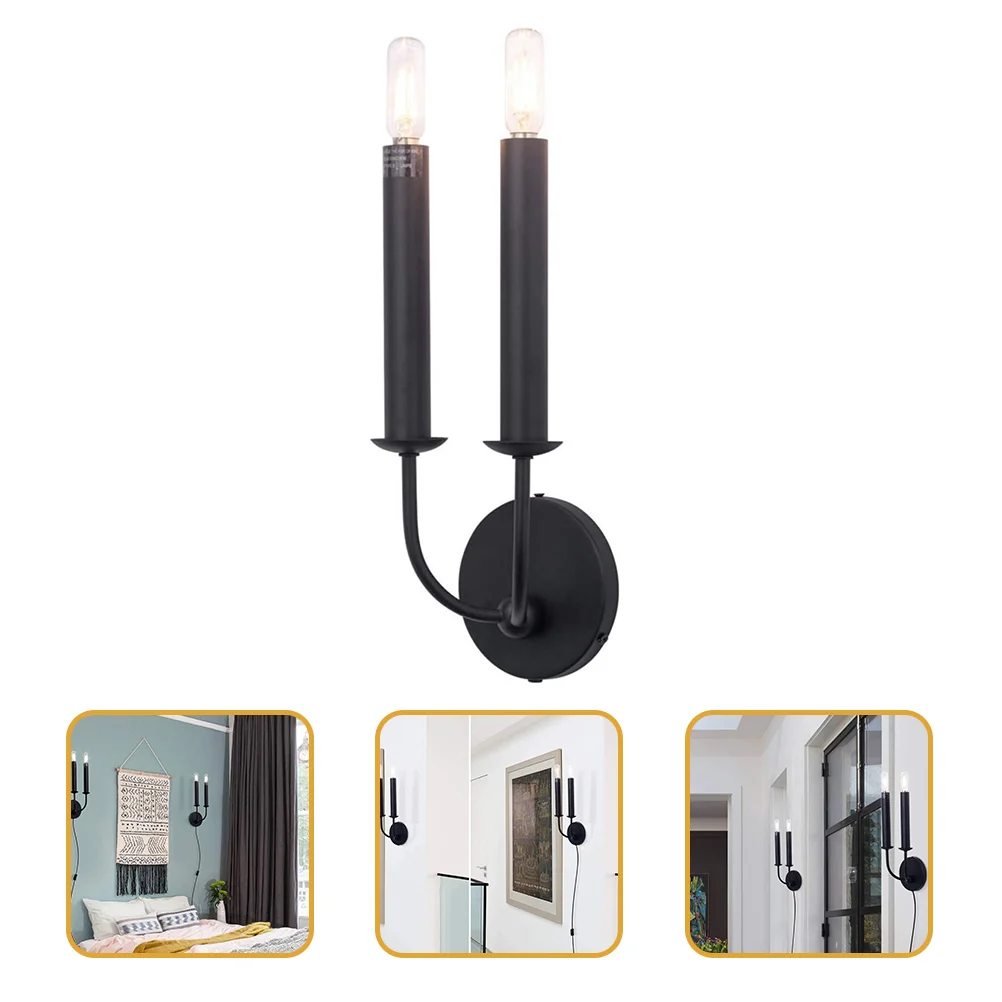 

Декоративная лампа E14 светильник настенная лампа для дорожек без лампы, штепсельная вилка стандарта США