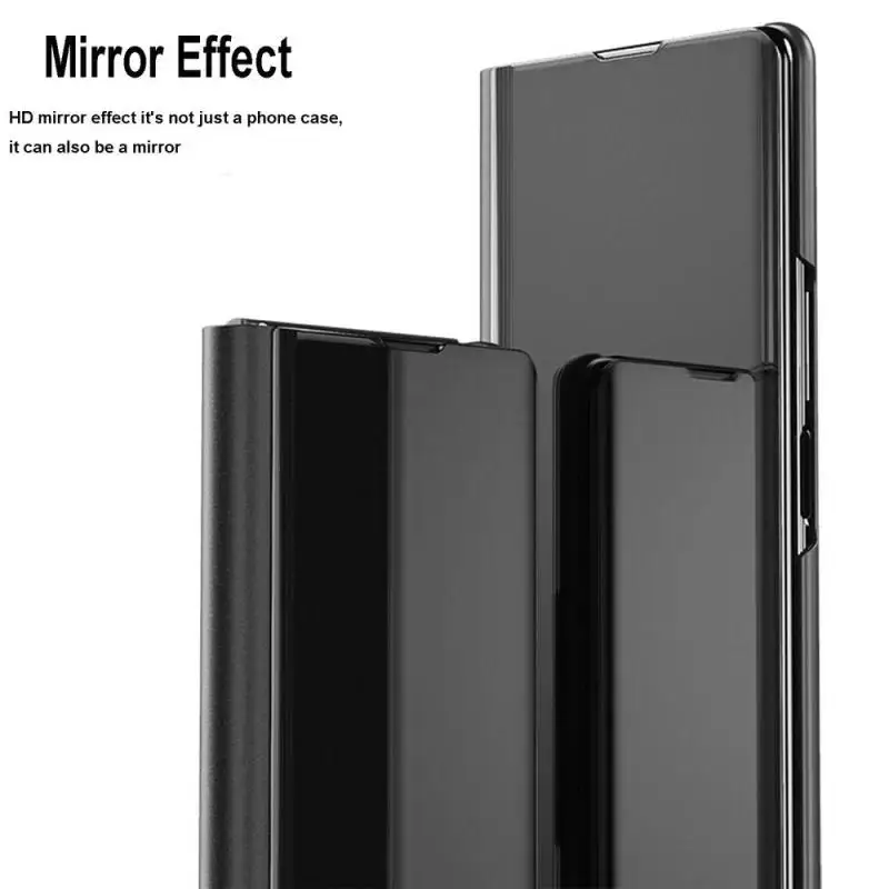 Роскошный кожаный флип-чехол для Samsung Galaxy Z Fold 6 5 4 3 защитный чехол с умным зеркалом