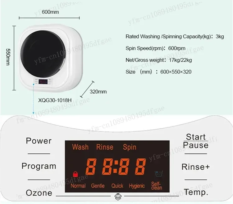 Автоматическая Lavadora фронтальная зарядка Настенная работа Домашнее