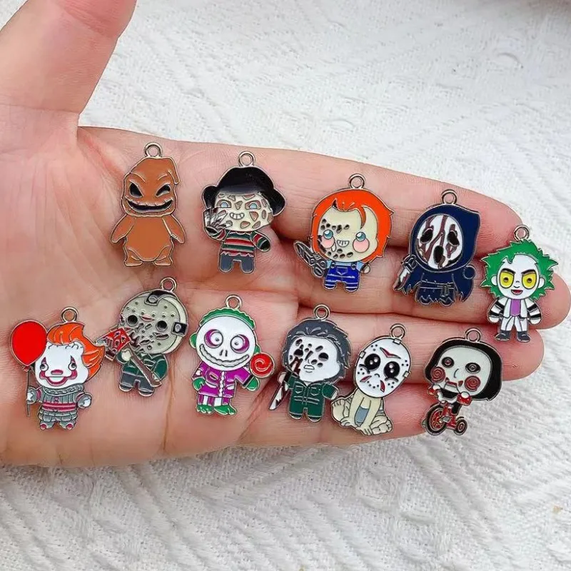 10 шт. эмалевые Подвески в виде черепа для изготовления ювелирных изделий