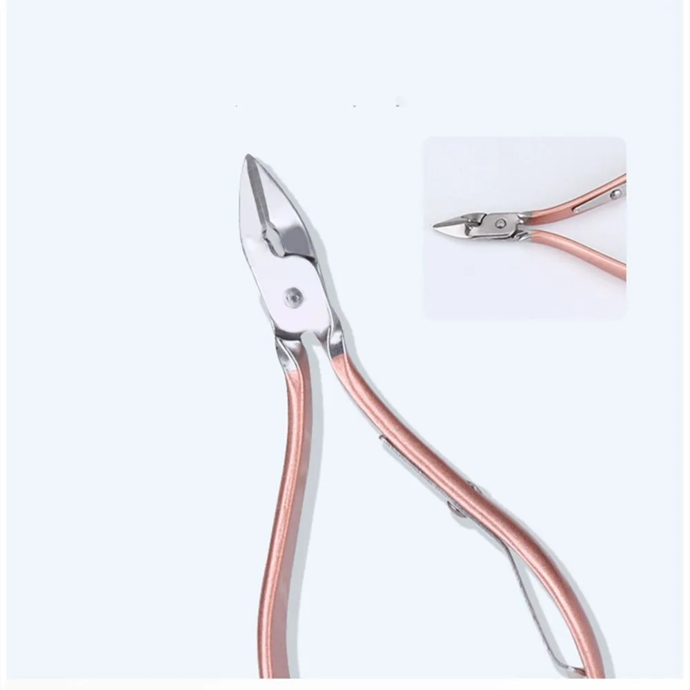 Машинка для стрижки ногтей из нержавеющей стали маникюрный набор розовое золото