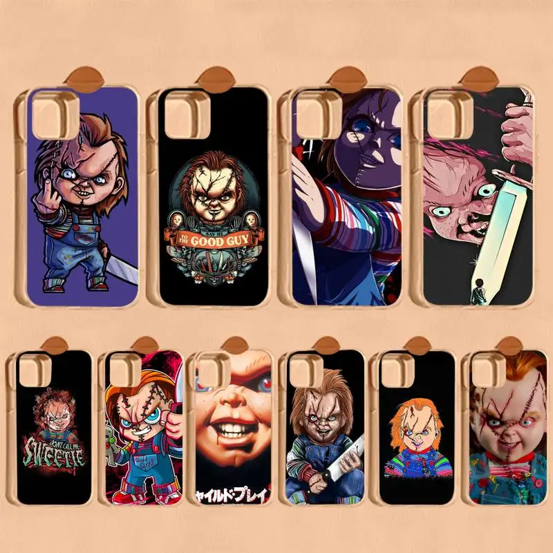 

Horror Movie Scary Chucky Doll Phone Case For iPhone 14 11 12 13 Mini Pro XS Max Cover 6 7 8 Plus X XR SE 2020 Funda Shell