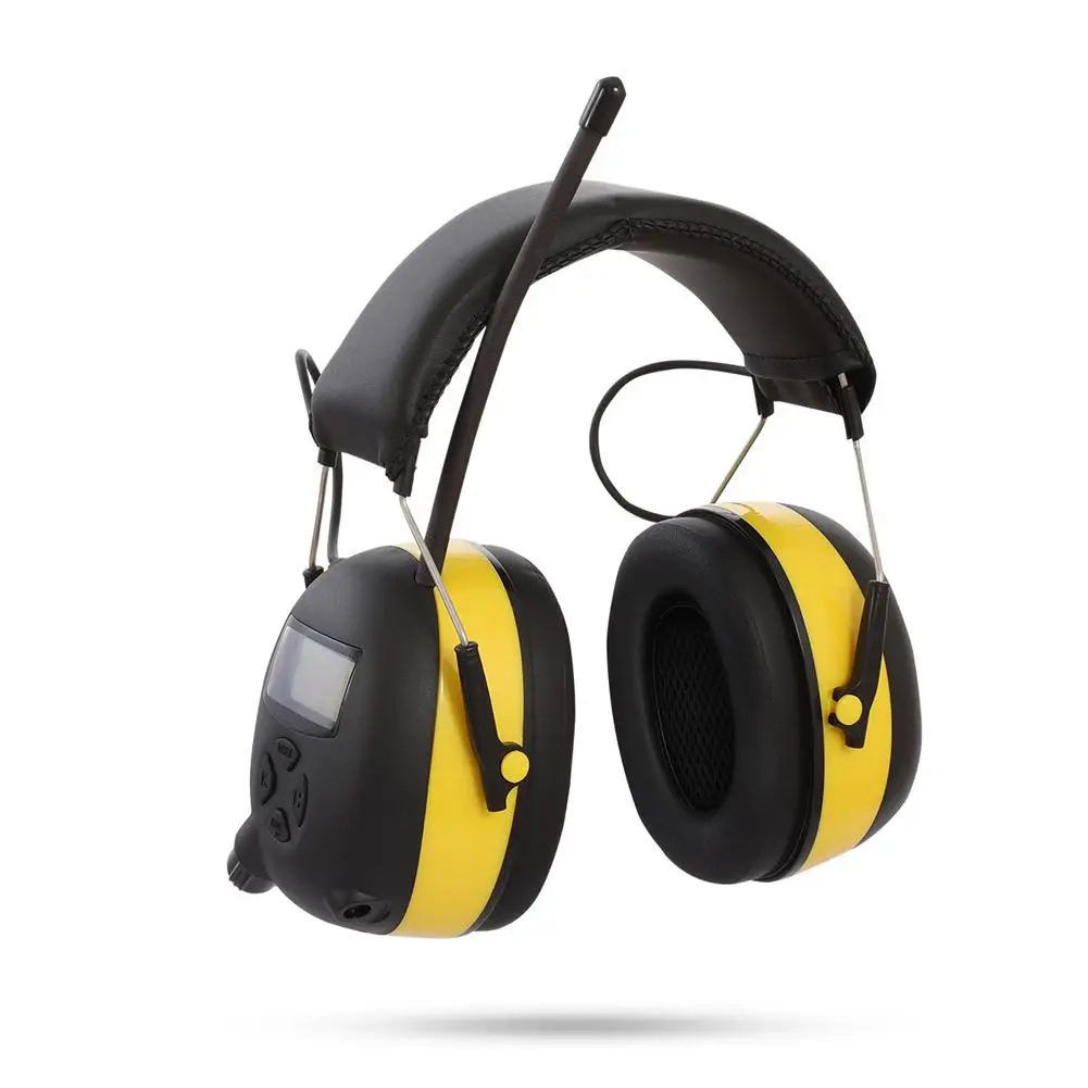 

Electronic Noise Reduction Earmuffs Hearing Protective Headset Digital Am / Fm Radio Stereo Adjustable Headband Ear Muffs