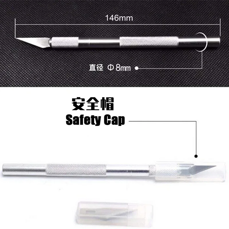 Рукоятка с 2 ножами и 10 сменными лезвиями 1 # искусственная печатная плата ручные
