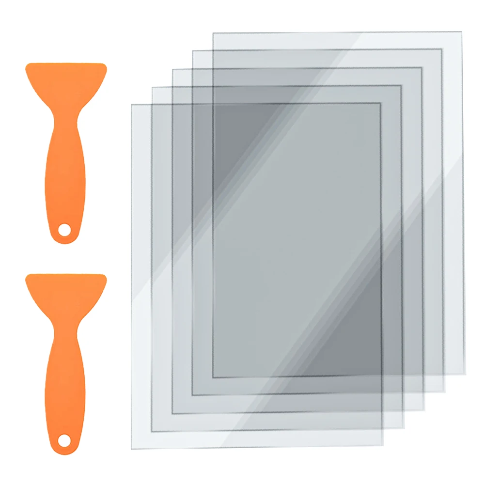 5 упаковок пленки FEP с 2 шт. пластиковым скребком для 3D-принтера 140x200x0 1 мм