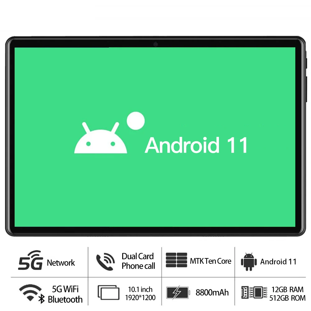 new tablet android 11 tab p11 plus 12gb ram 512gb rom 10 inch ten core tablette 19201200 5g network wifi gps phone call tablet free global shipping