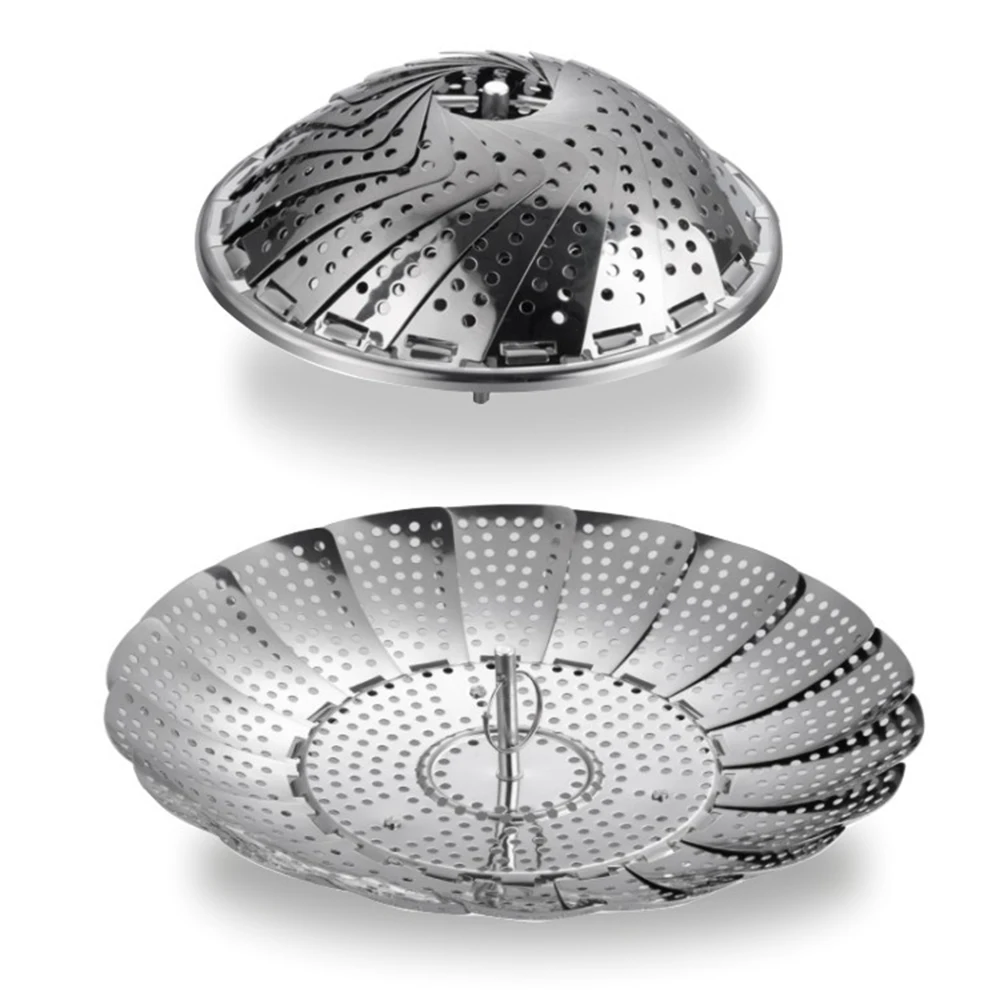 

Складная Паровая тарелка из нержавеющей стали, пароварка, плита, фритюрница, мультиварка, скороварка, аксессуары, стандартная корзина для фруктов