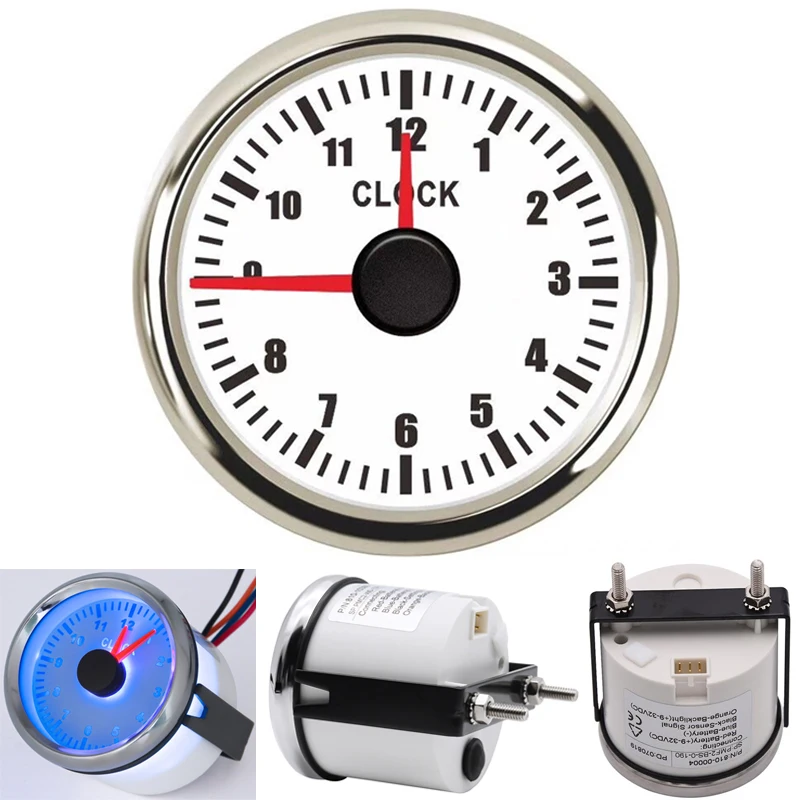 52 мм автоматические часы-датчики 0-12 часов точечный тип счетчики времени морские
