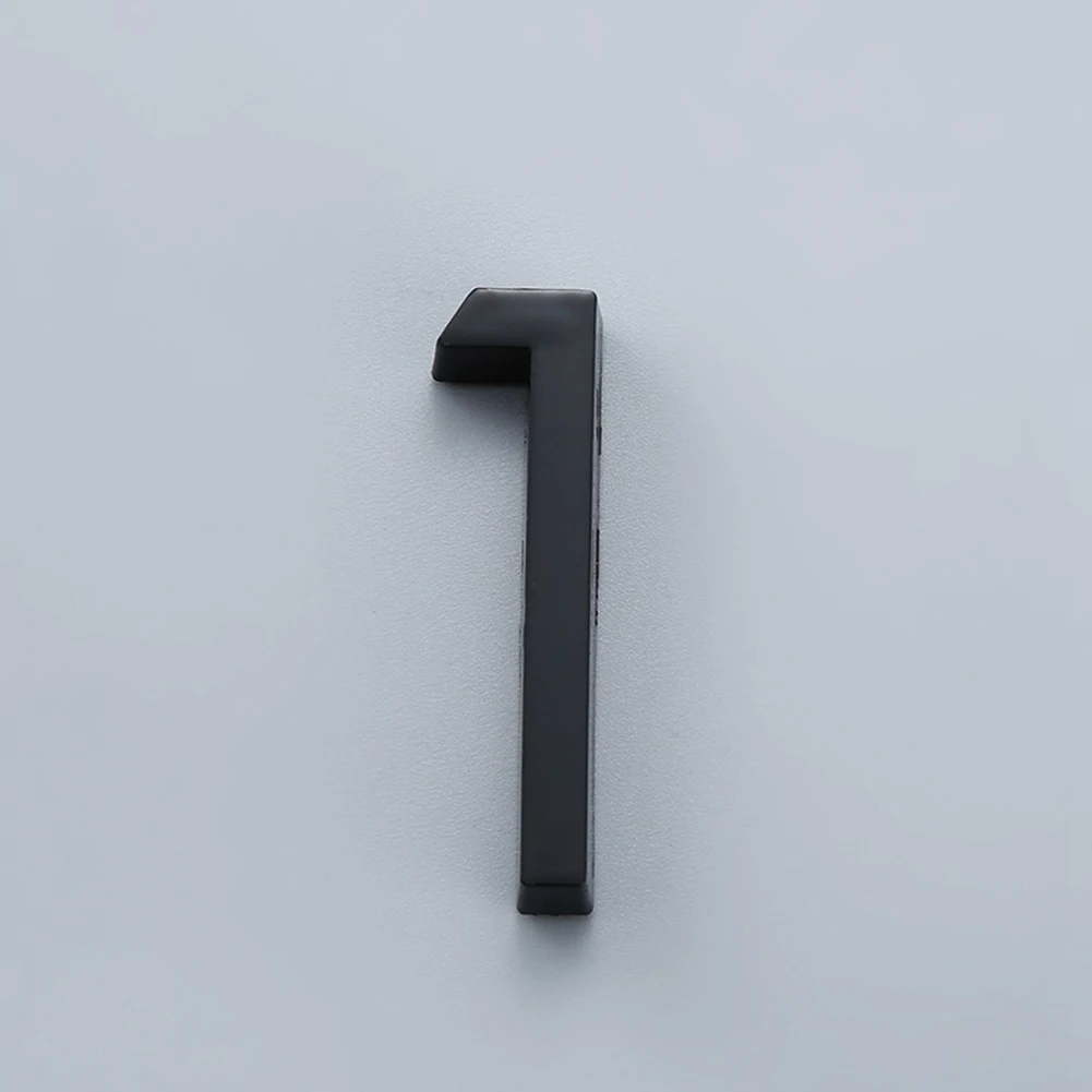 

Adhesive Glossy 3D House Number Sticker Door Plate Sign Modern Home Address Numbers Apartment Hotel Room Number Home Decor