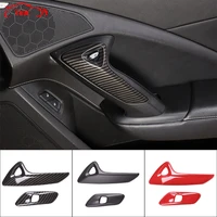 abs car inner door armrest electric switch button frame cover trim stickers for chevrolet corvette c7 2014 2019 auto accessories