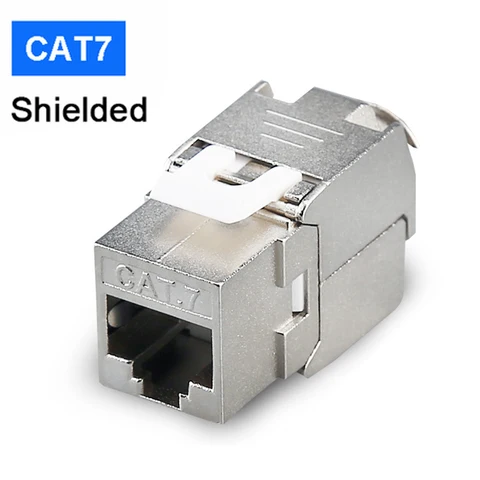 ZoeRax keystone jack Cat6a Cat7 RJ45 STP