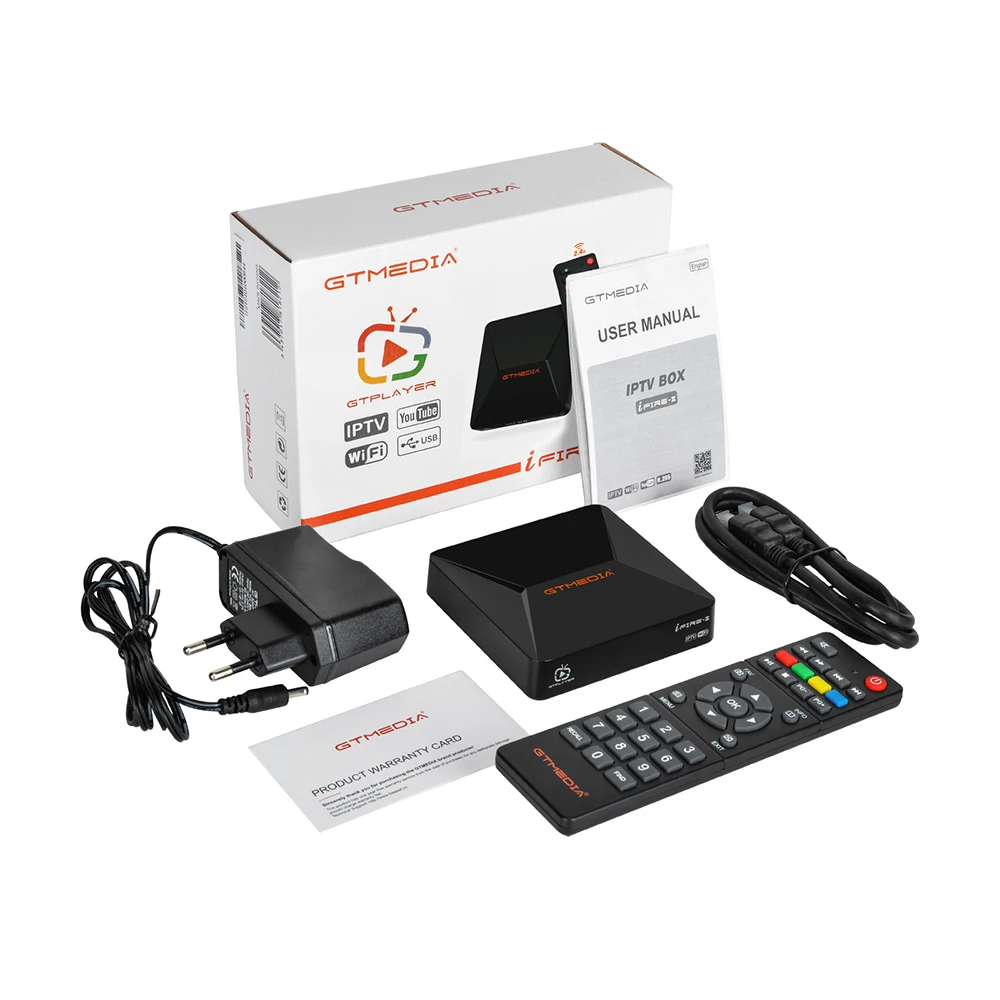 Ifire2 ТВ-приставка цифровая телеприставка ТВ-декодер FULL HD 1080P HEVC 10bit 2,4G беспроводной пульт дистанционного управления IFIRE 2 IP ТВ-приставка