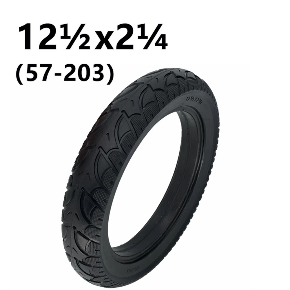 

Solid Tyre Robust 12 Inch Solid Tyre for Electric Scooters and E bikes 12 1/2x2 1/4(57 203) High Quality Rubber Material