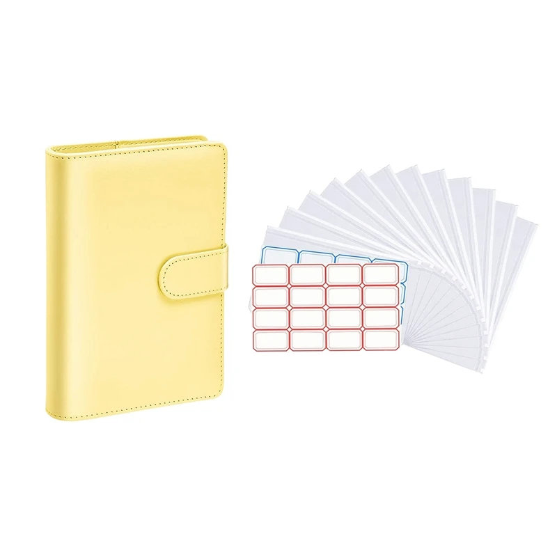 

15 Pcs PU Leather Notebook Binder Budget Planning Binder Set Binder Pocket Personal Cash Budget Envelope System Binder