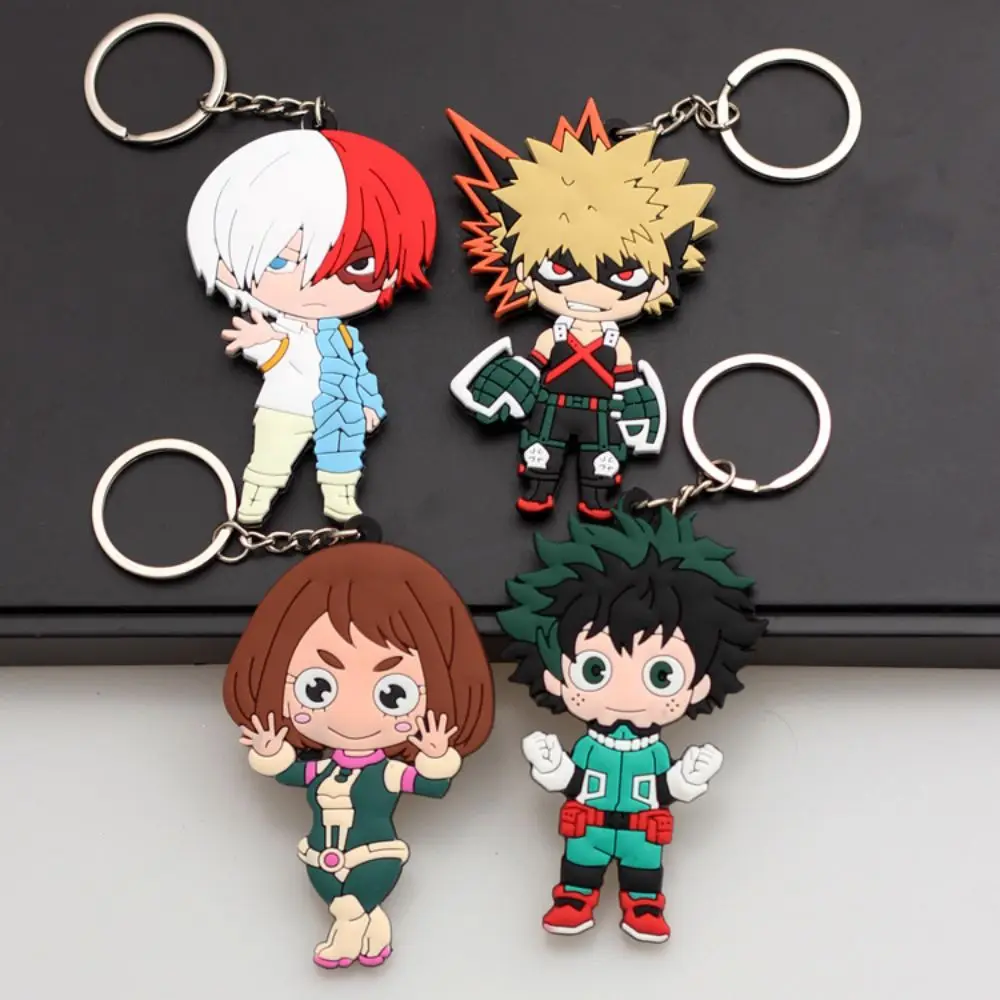 

My Hero Academia Cute Pendant Anime Figures Midoriya Lzuku Keychain Backpack Car Key Ring Accessories Holiday Birthday Gifts