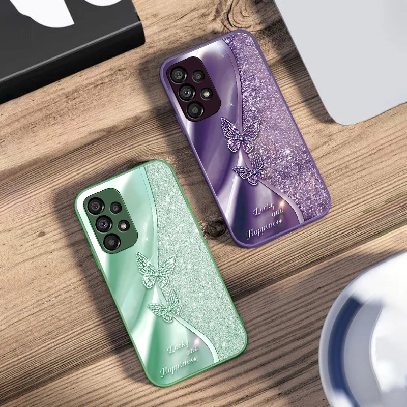Чехол из закаленного стекла для Samsung Galaxy S10 4G S20 11E 30 S21 21Fe 22 S24 Pro S23 Ultra 5G S8 S9