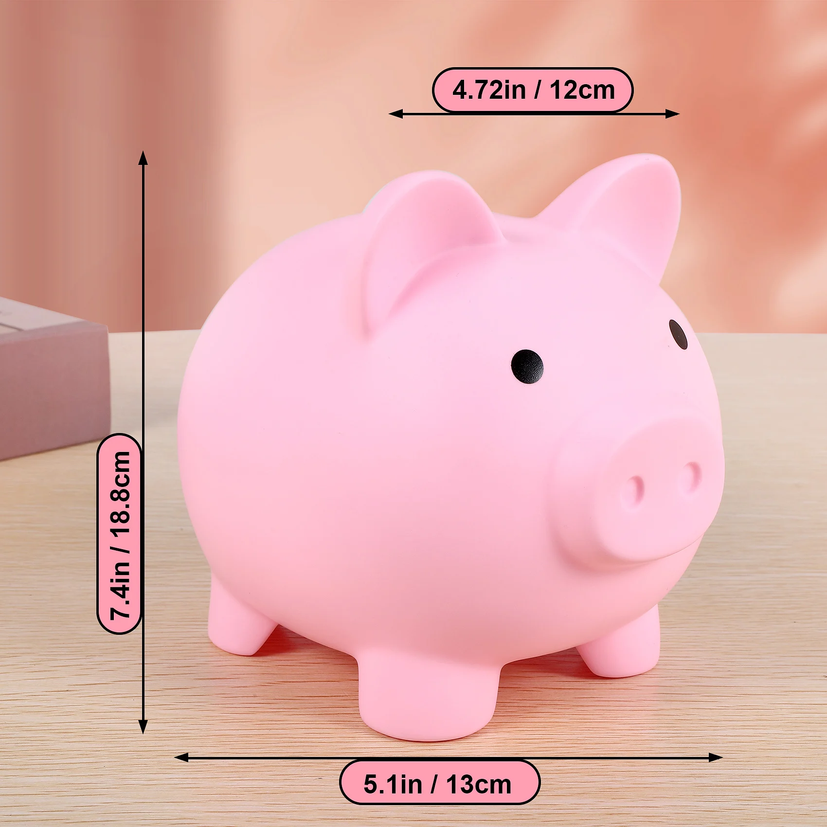 Большая копилка небьющаяся пластиковая банк для монет девочек и мальчиков