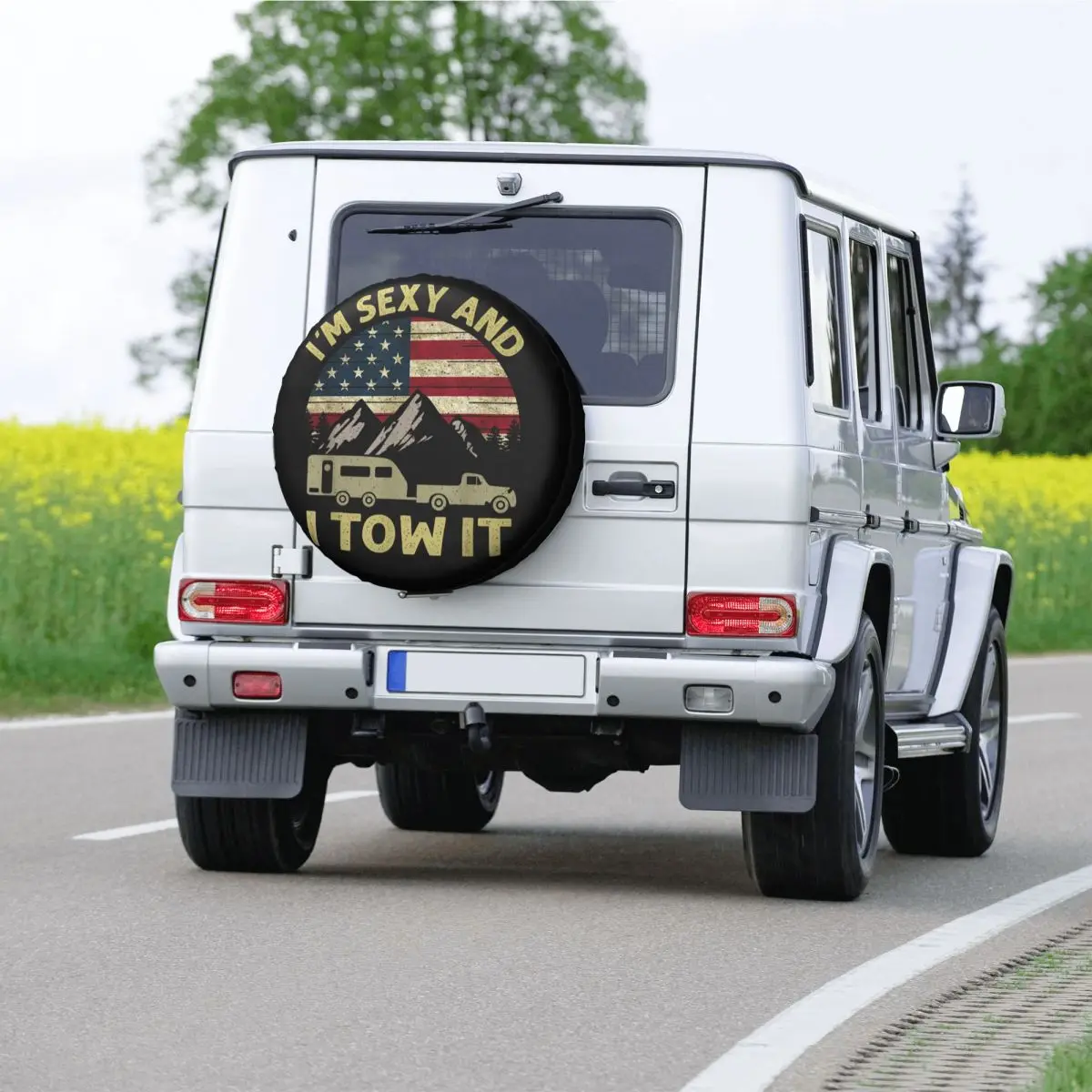 Покрышка запасная I'm Sexy And I Tow It для Jeep Hummer 4WD SUV ИНДИВИДУАЛЬНАЯ ЗАЩИТА шин