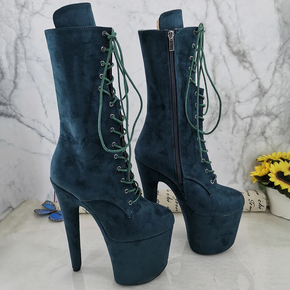 Leecabe  20CM/8inches Pole dancing shoes High Heel Pole Dance boots