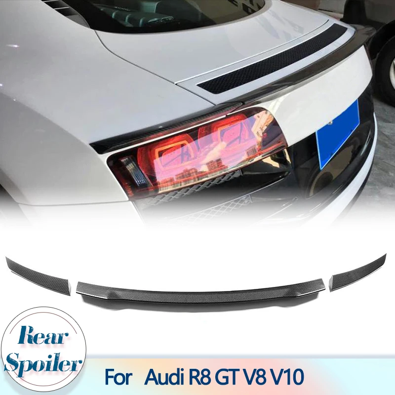 

Спойлер заднего багажника, крыла губа для Audi R8 GT V8 V10 Base Coupe 2-дверный 2007-2016 углеродное волокно Автомобильный задний багажник губа крыло спойлер