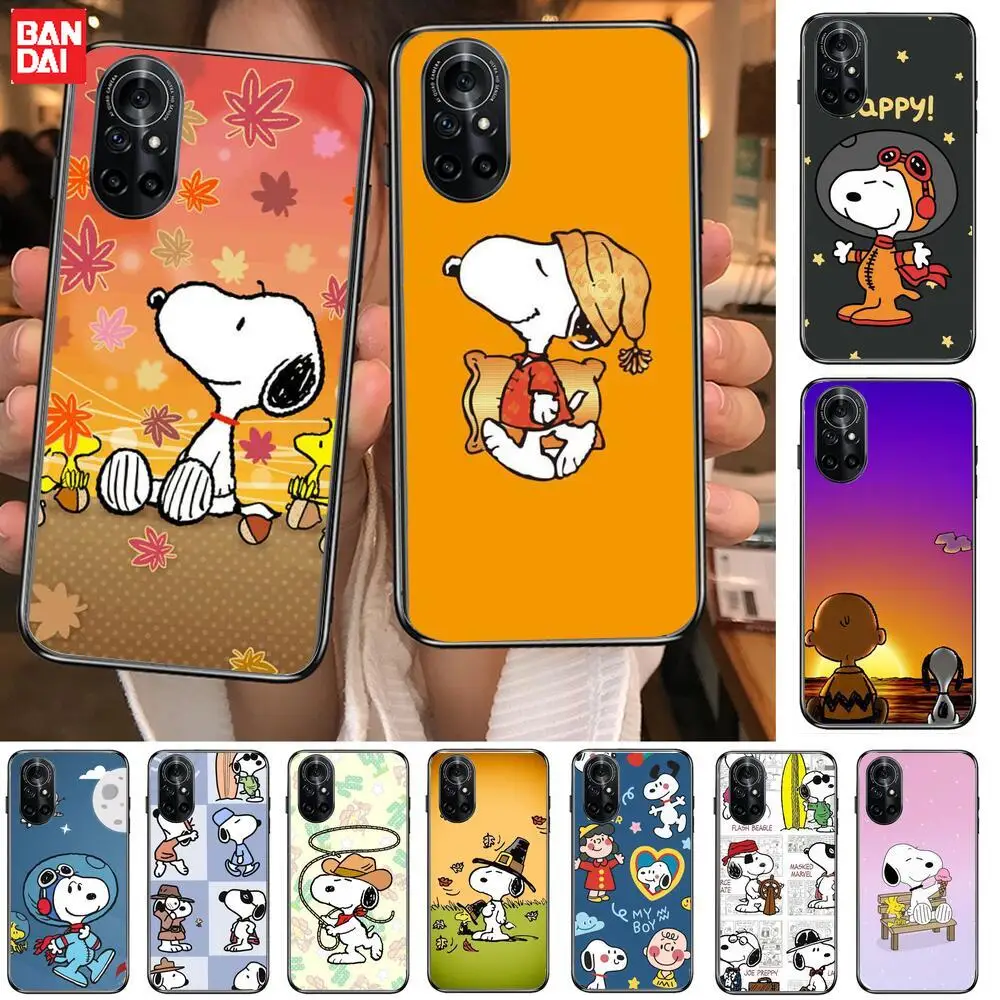 

Anime Snoopy Camera Clear Phone Case For Huawei Honor 20 10 9 8A 7 5T X Pro Lite 5G Black Etui Coque Hoesjes Comic Fash design