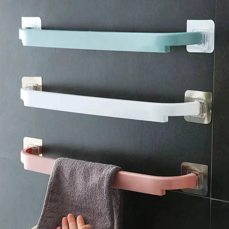 Racks Towel Holder Bar Single-rod Storage Towel Rack Over Kitchen Cabinet Door Hanger Holder