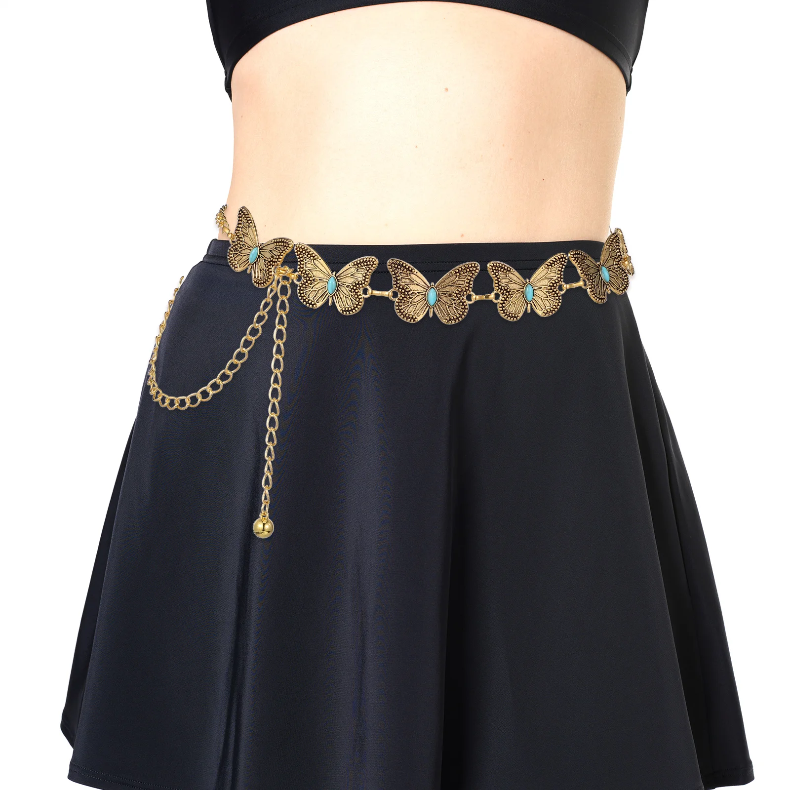 Пояс-бабочка поясная цепочка для тела пояс-цепочка очаровательный пояс