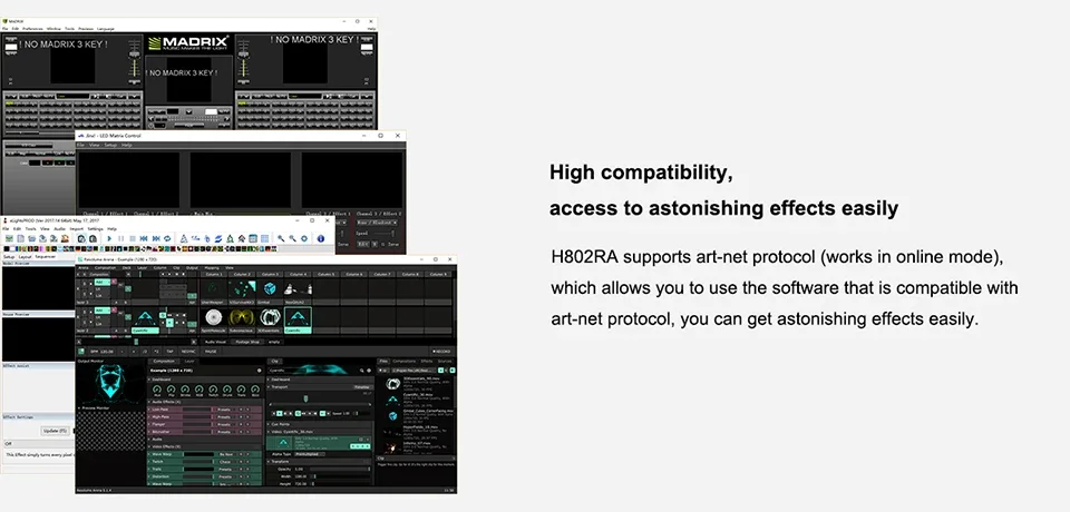 Светодиодный декодер H802ra Artnet WS2811 WS2801 светодиодная полоса светодиодный