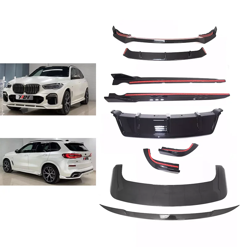

X5 G05 Upgrade to MBM Style Body Kit For X5 G05 Bodykit Front Lip With Grille Rear Diffuser Side Skirts Roof Spoiler Rear Wing