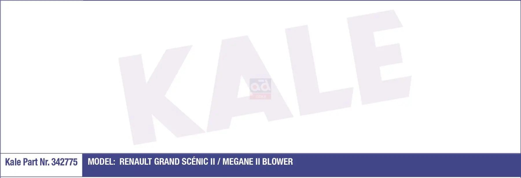 

342775 heater engine MEGANE.II + AC