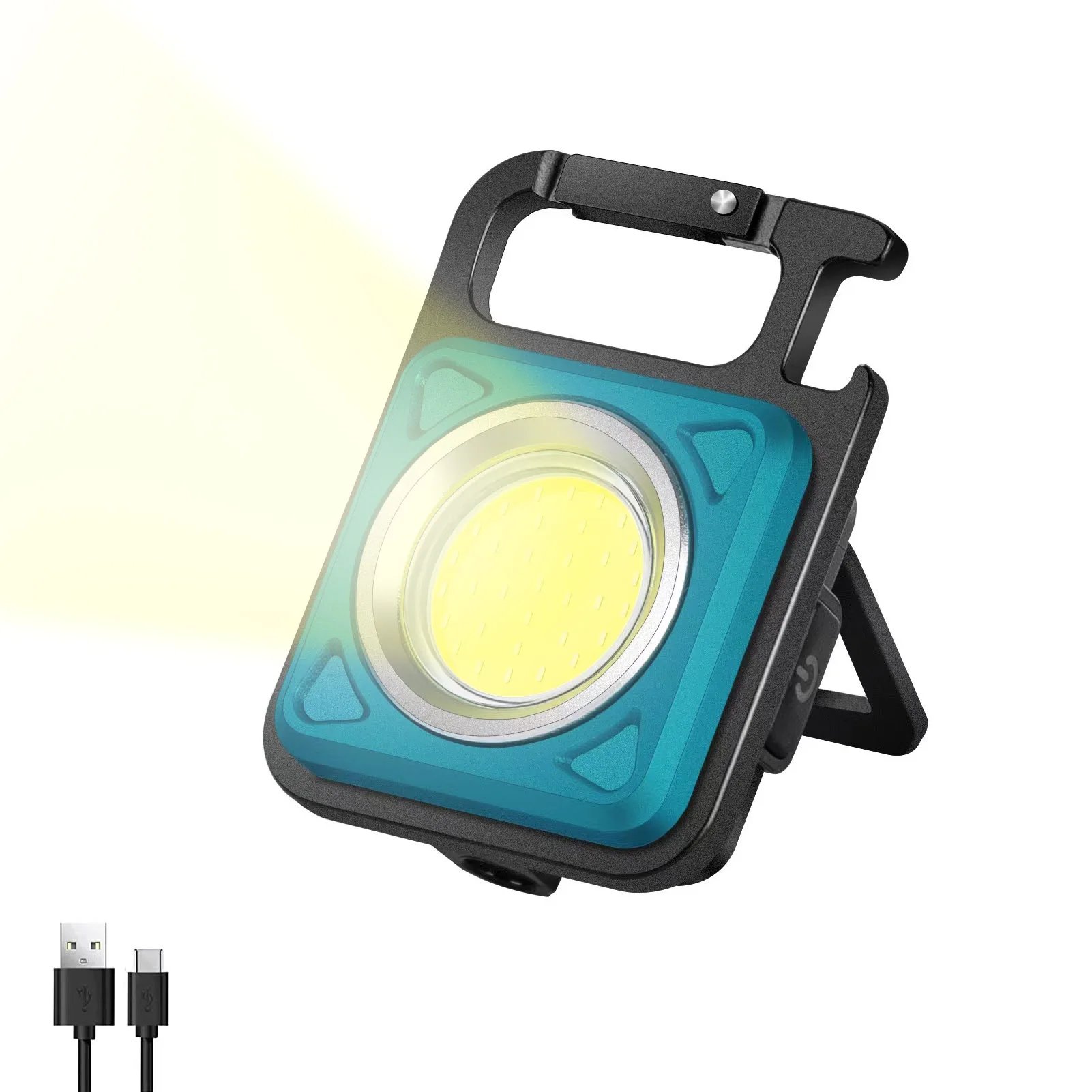 

Перезаряжасветильник мини-вспышка 500 люмен 4 режима освесветильник карманная светодиодная вспышка со складным кронштейном открывалка для ...