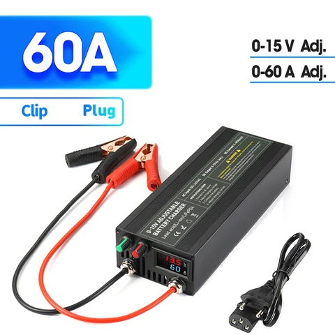 Lifepo4 Зарядное устройство 12В 60А 100Ач  capacity.Li