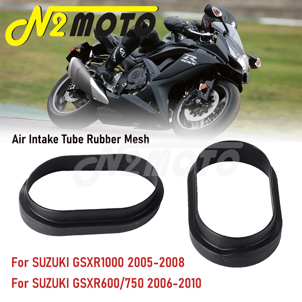 

2pc Motorcycle Ram Air Intake Tube Rubber Mesh For Suzuki GSXR 1000 2005-2008 GSXR 600 750 2006-2010 GSX-R600 GSX-R750 GSX-R1000