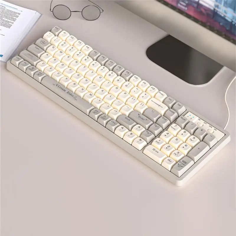 

Проводная Механическая клавиатура Langtu GK102, игровая мышь с подсветкой Красной оси, компьютерные игры для компьютера, ноутбука