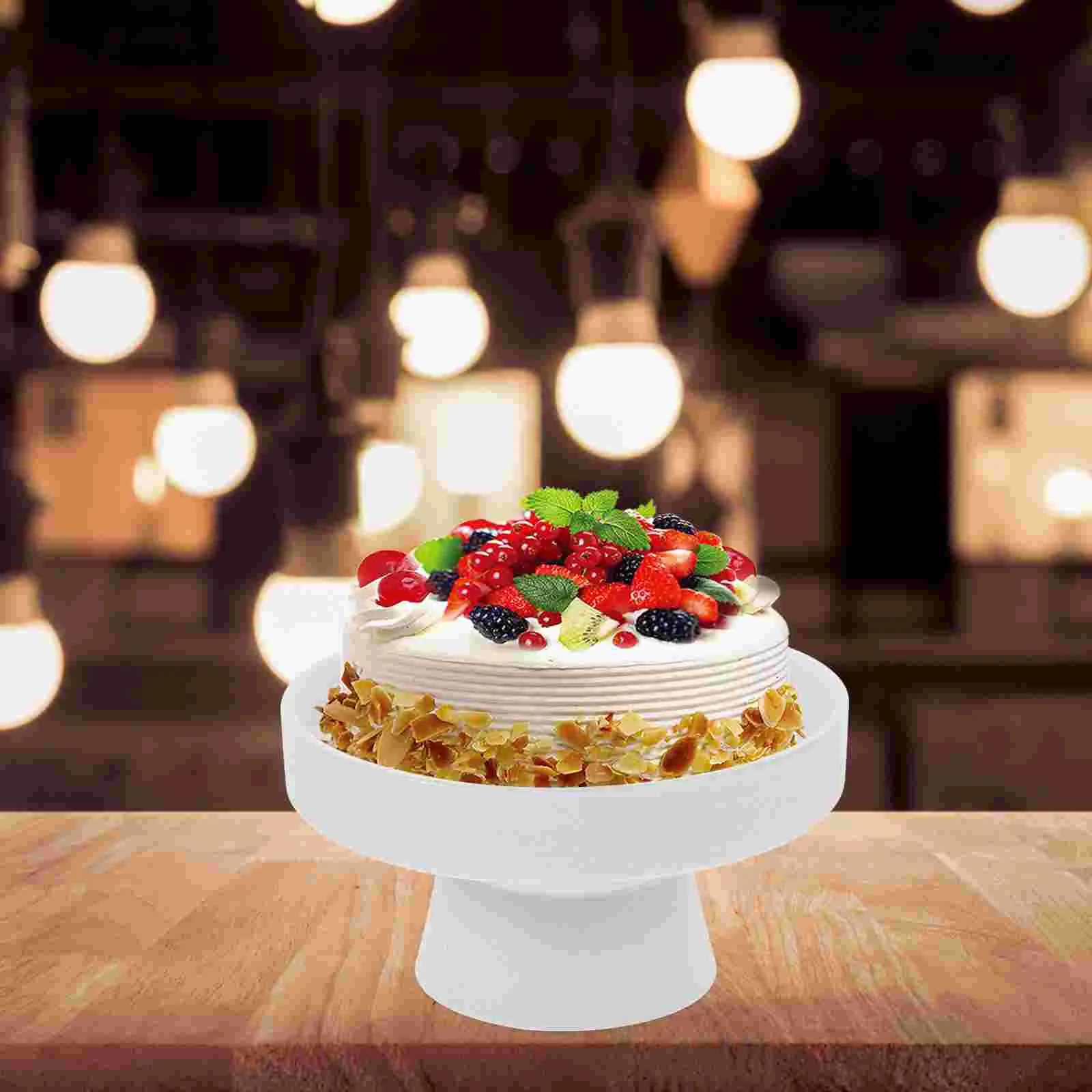 

Fruit Tray Cup Bowls Table Centerpiece Cake Stand Vintage White Ceramics Bar Cups