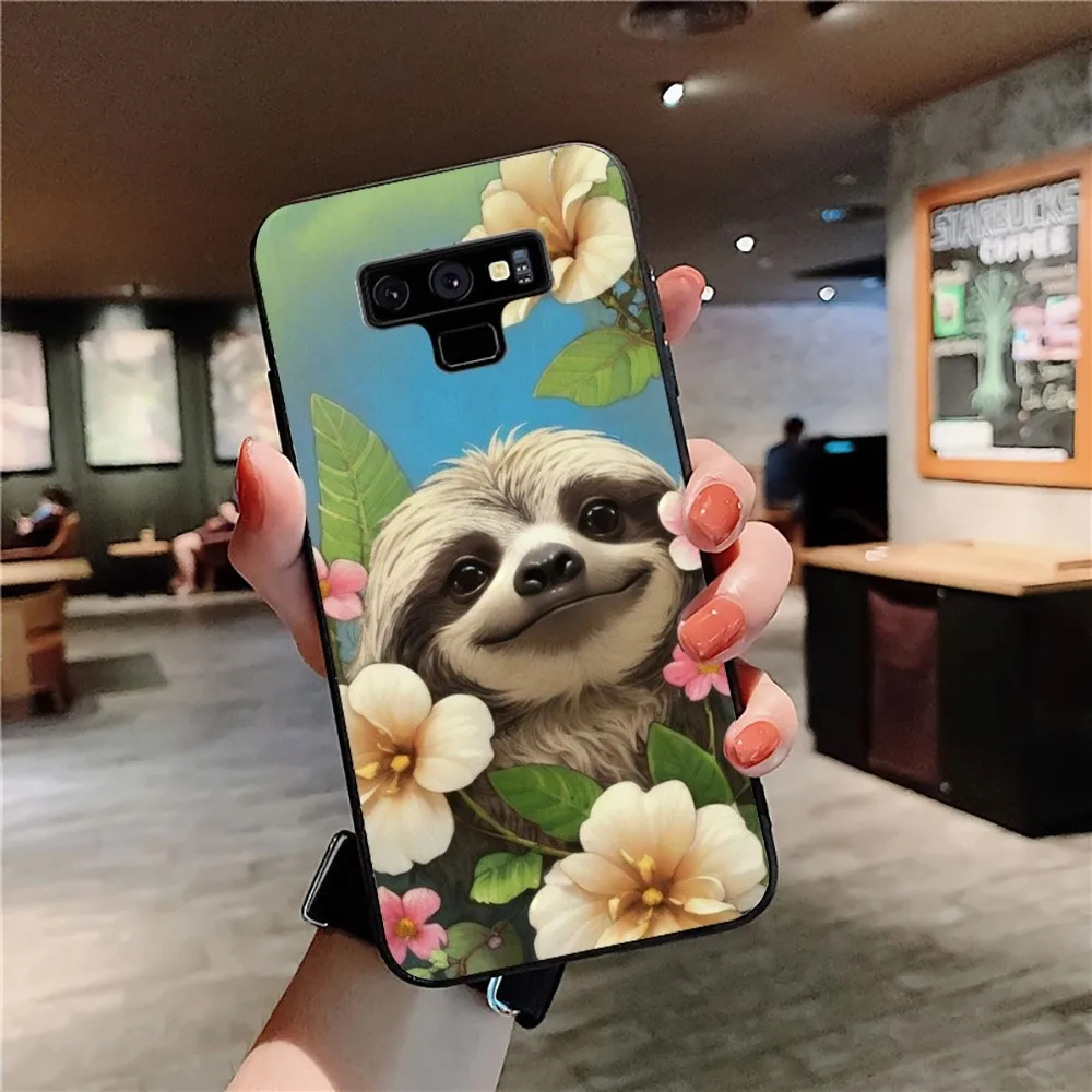 Чехол для телефона Cute Sloth Samsung A 13 21 30 31 32 51 52 53 70 Huawei Honor 50 60 OPPO vivo