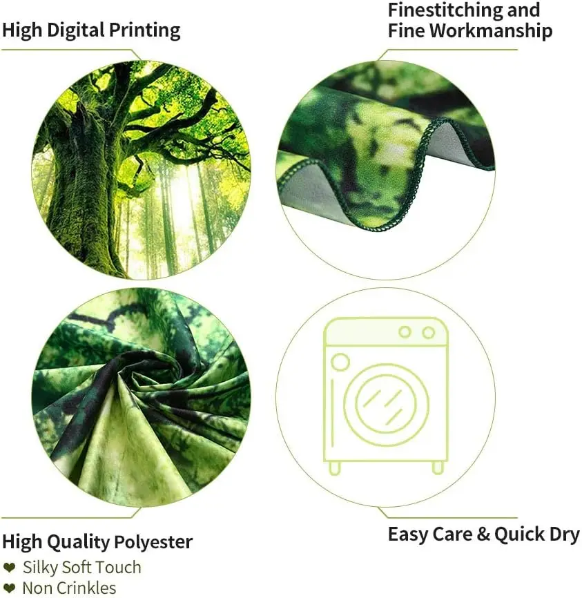 Гобелен настенный большого размера с 3D рисунком природного леса для спальни