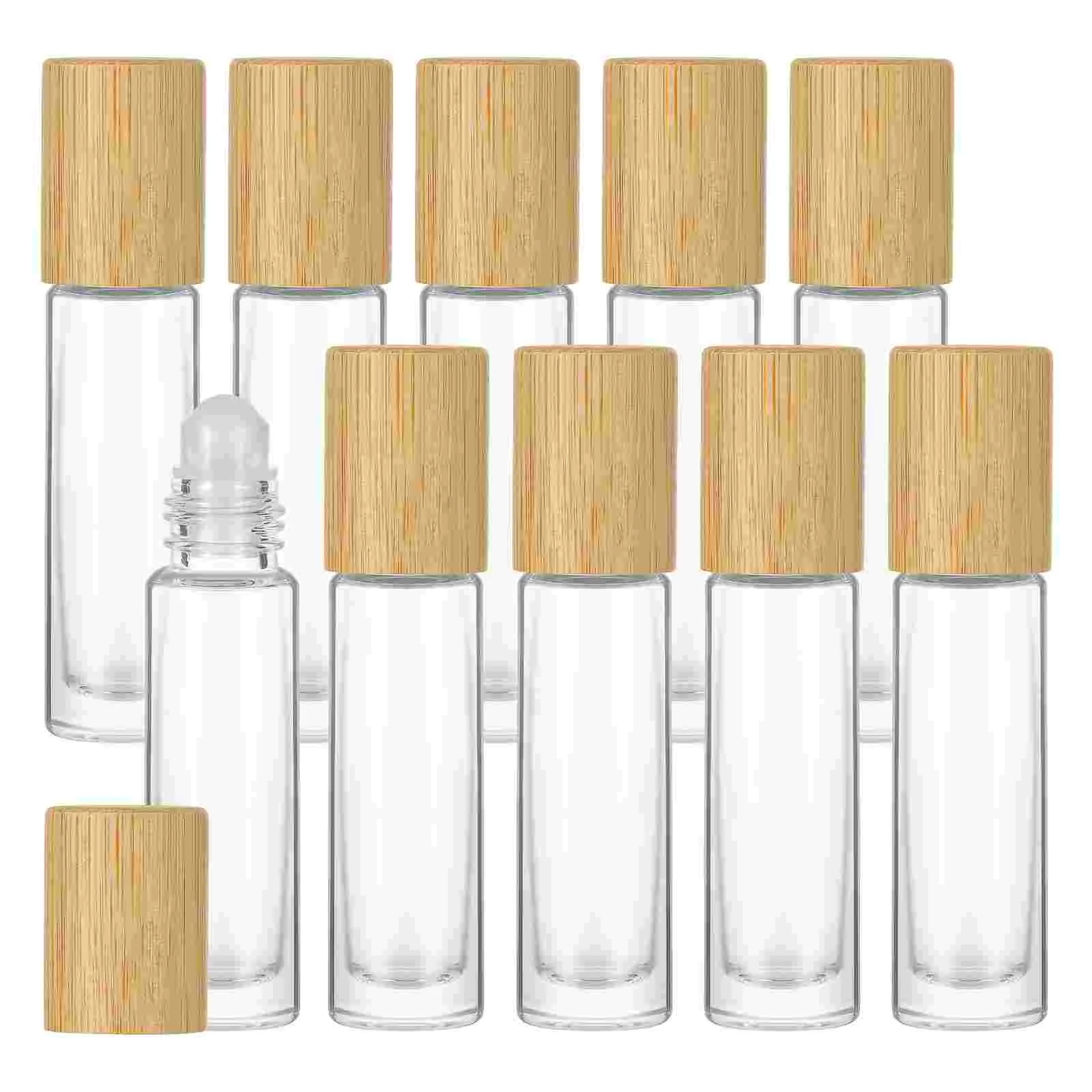 

10 Pcs Travel Perfume Bottle Essential Oil Roller Bottles 10ml Liquid Balls Oils On