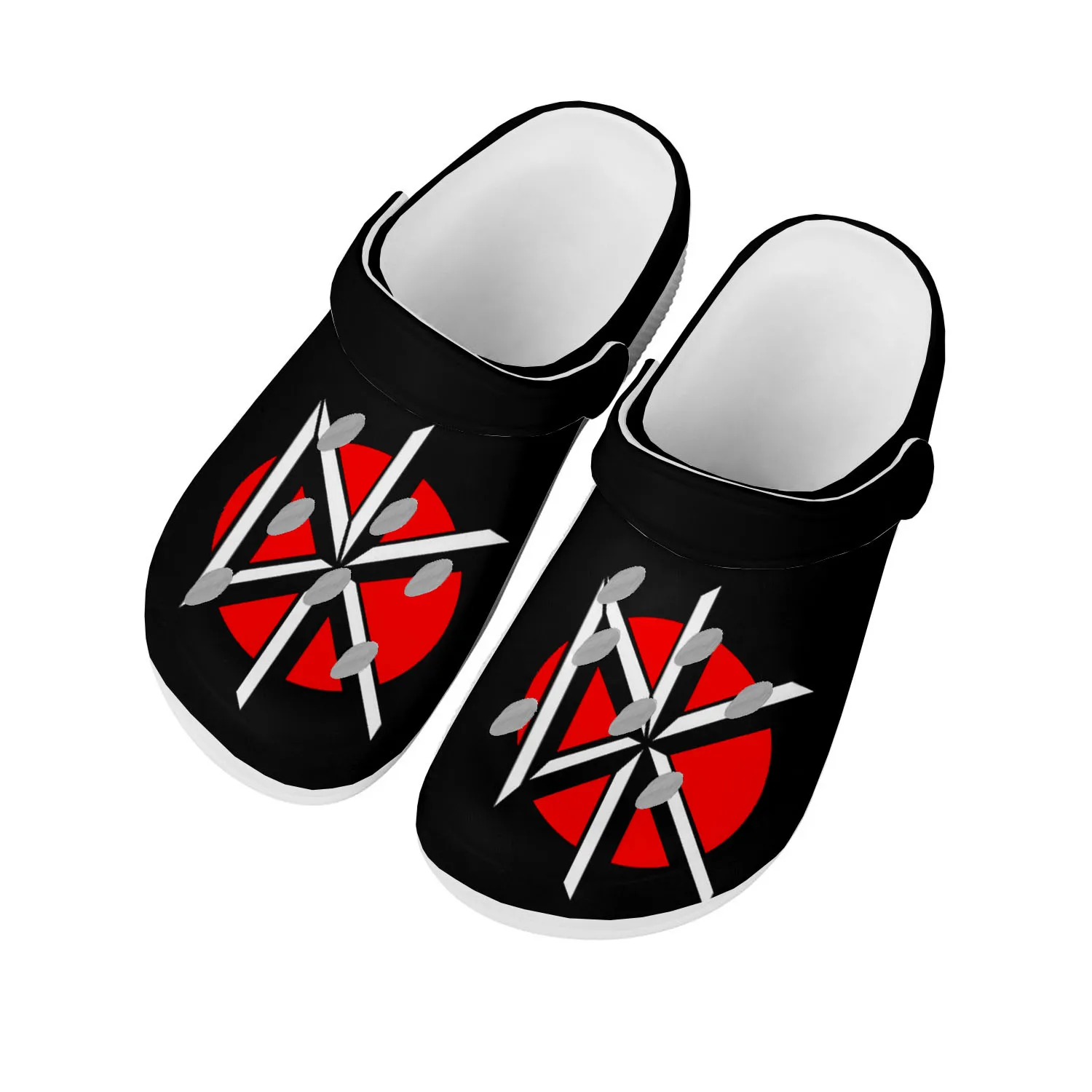 

Dead Rock Band Kennedys Home Clogs Custom Water Shoes Mens Womens Teenager Shoe Garden Clog Breathable Beach Hole Slippers White