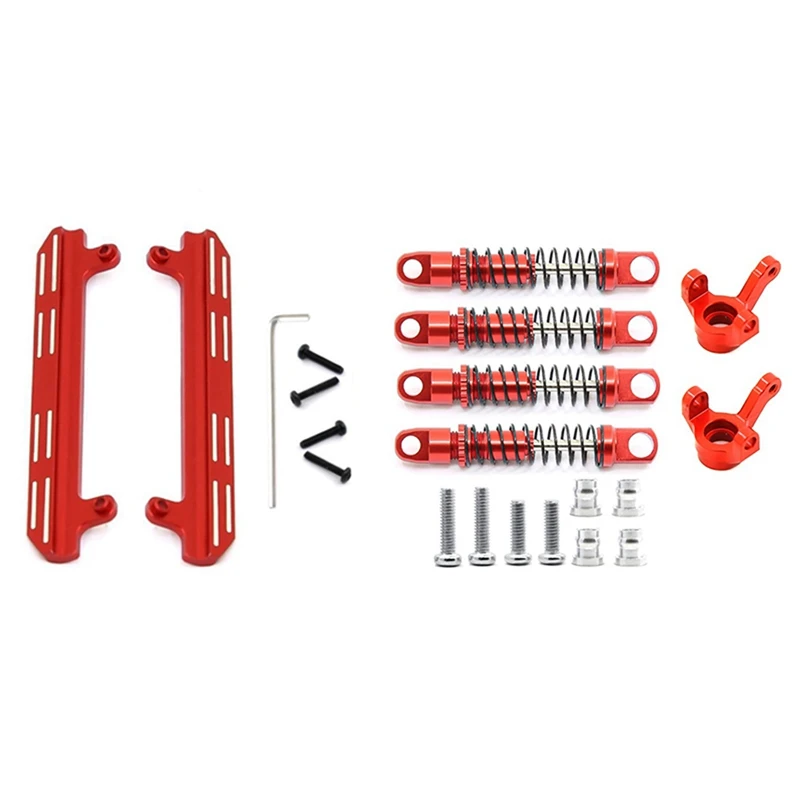 

For XIAOMI Suzuki JIMNY Metal Side Pedal Sliders Red & Metal Shock Absorber With Steering Cup Upgrade Accessories,Red