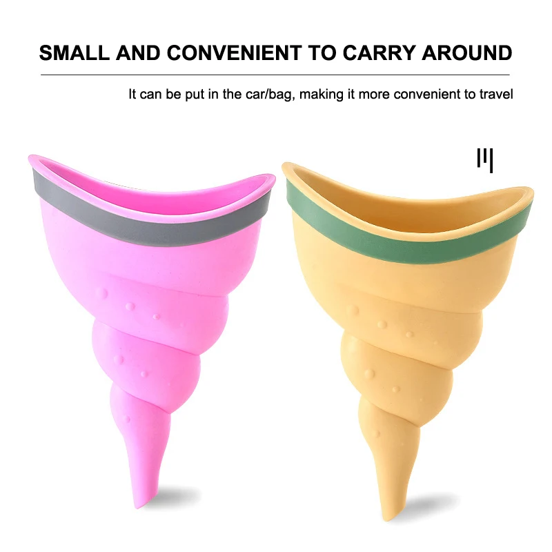 

Woman Standing Piss Portable Toilet Urinal Camping Tent Travel Toilet Female Urinal Female Pee Funnel Emergency Silicone Urinals