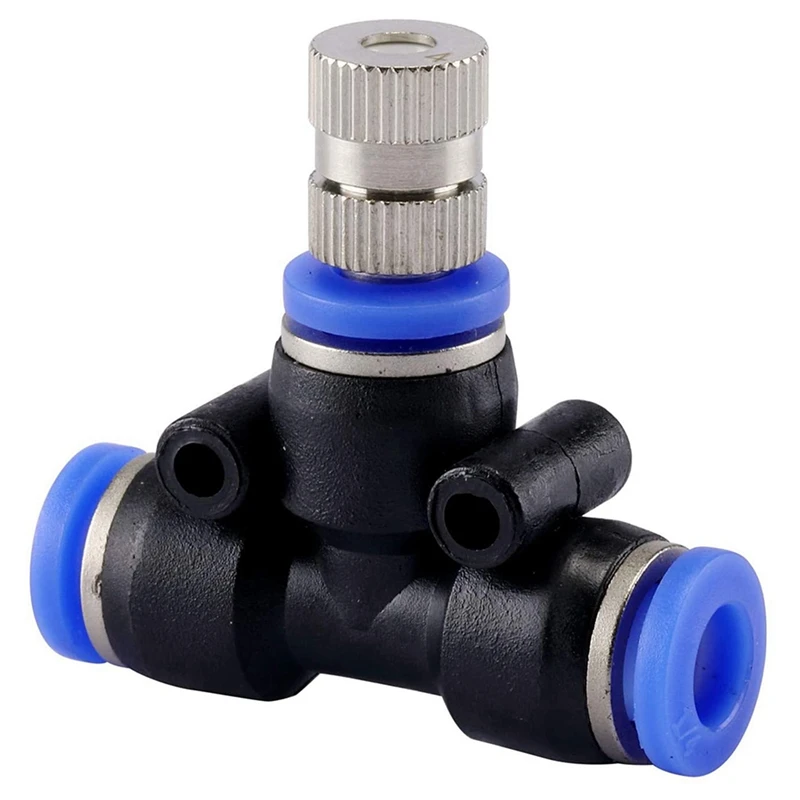 Misting Nozzle Kit 1/4-Inch With Nozzle Spray Cooling Device Connectors For Outdoor Water Mister Cooling System 20Pcs