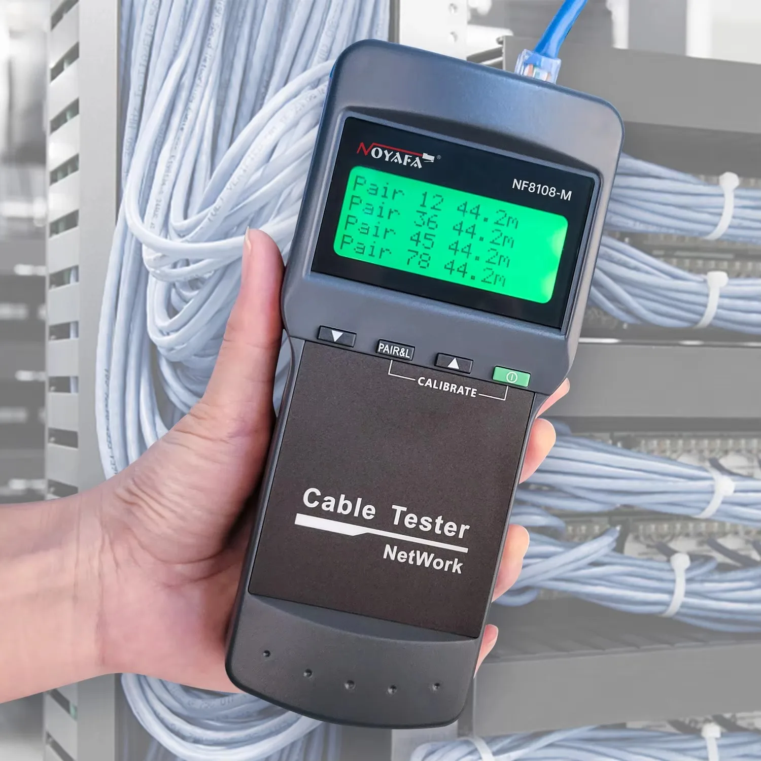 Профессиональный тестер сетевых кабелей NOYAFA с ЖК-дисплеем для CAT5CAT6 (art.: 3920da2a25ce7) - 3920da2a25ce7
