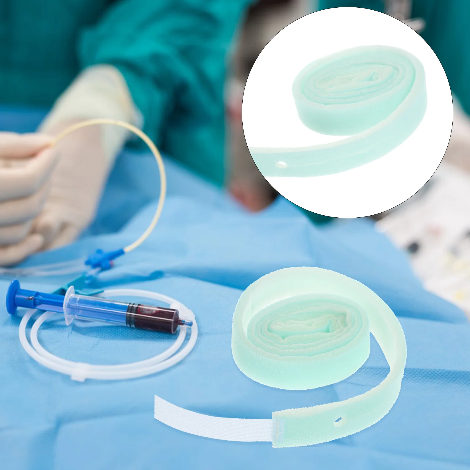 

2 Pcs Strap Breathable Tracheostomy Holder Supplies Professional Protective Belt Accessories Sponge Fixing Bands