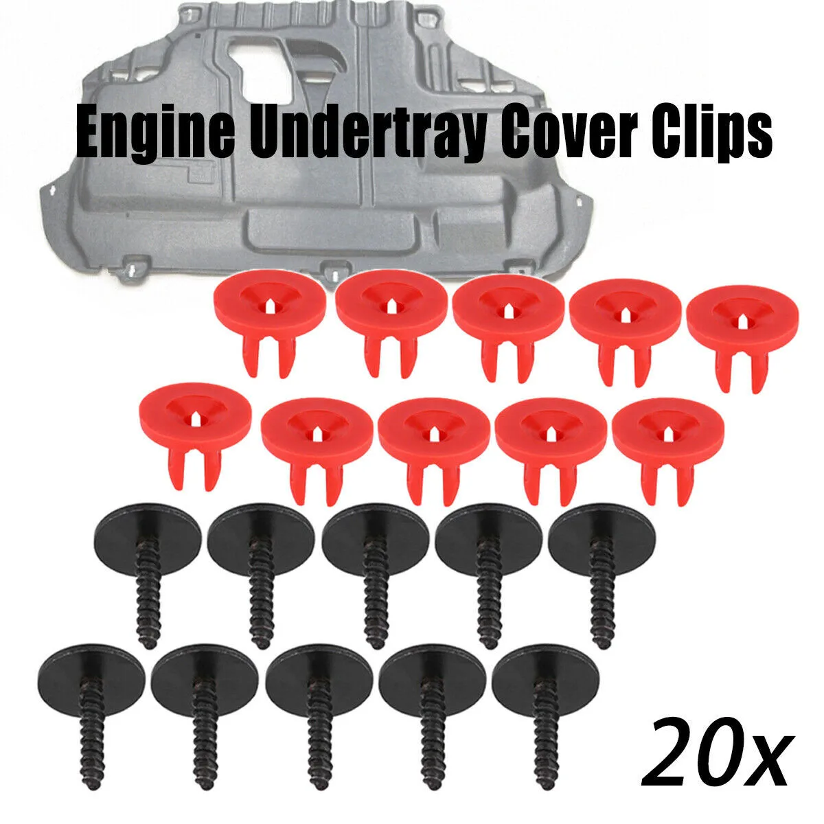 

Reliable Undertray Cover Clips for Ford Focus Easy to Install, Durable Design Fits Focus II, C Max, MK4, and More