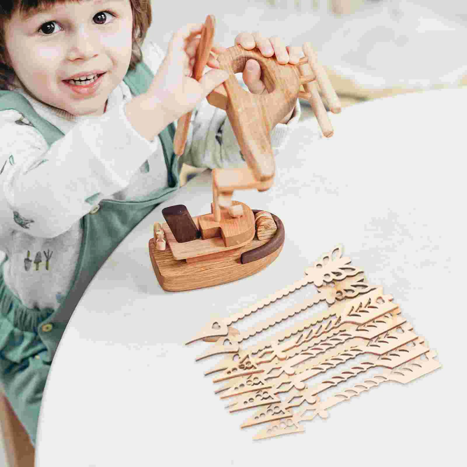 10 шт. вырезы полые знаки стрелы деревянные украшения DIY живопись ремесло