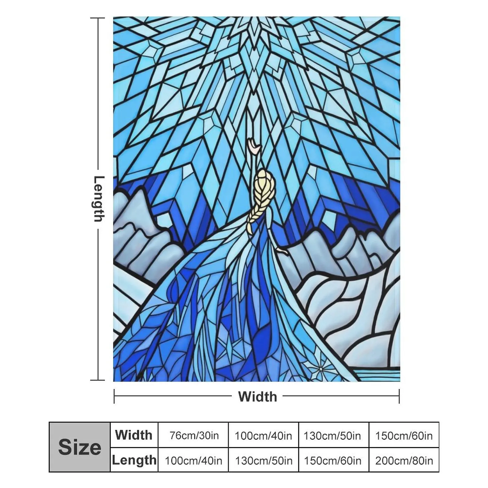 Замороженные фрактали в одеяле с витражами