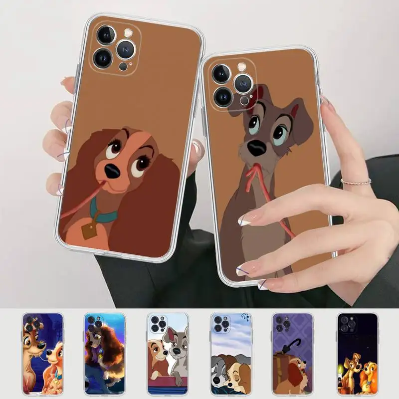 

Disney Lady and the Tramp Phone Case For iPhone 14 13 12 Mini 11 Pro XS Max X XR SE 6 7 8 Plus Soft Silicone Cover