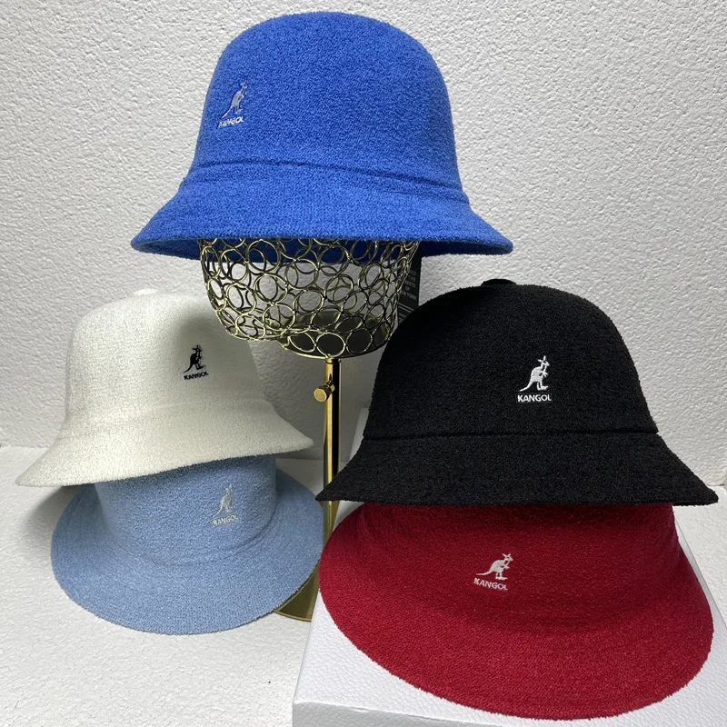 

Kangol Bucket Hat for Women and Men New Candy Colors Sun Hat Outdoor Sports Travel Beach Caps Fishermen Hats Hip Hop Female Cap