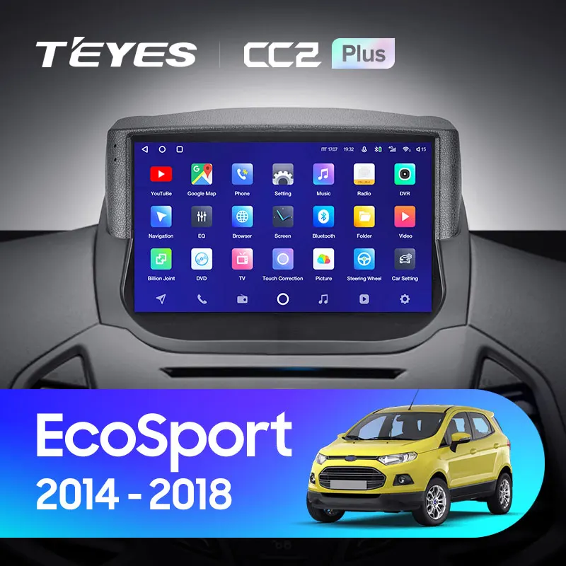 TEYES CC2L и CC2 Plus Штатная магнитола For Форд ЭкоСпорт Ford EcoSport Eco Sport 2014 - 2018 Android до 8-ЯДЕР 6